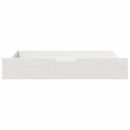 sengeskuffer 2 stk. 90x55x17 cm massivt fyrretræ hvid