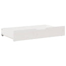 sengeskuffer 2 stk. 90x55x17 cm massivt fyrretræ hvid