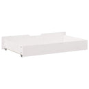 sengeskuffer 2 stk. 90x55x17 cm massivt fyrretræ hvid