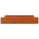sengeskuffer 2 stk. 90x55x17 cm massivt fyrretræ gyldenbrun