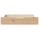 sengeskuffer med hjul 2 stk. 85x55x17 cm massivt fyrretræ