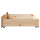 sengeskuffer med hjul 2 stk. 85x55x17 cm massivt fyrretræ