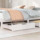 sengeskuffer 2 stk. 85x55x17 cm massivt fyrretræ hvid