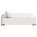 sengeskuffer 2 stk. 85x55x17 cm massivt fyrretræ hvid