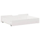 sengeskuffer 2 stk. 85x55x17 cm massivt fyrretræ hvid