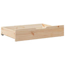 sengeskuffer med hjul 2 stk. 80x55x17 cm massivt fyrretræ
