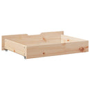 sengeskuffer med hjul 2 stk. 80x55x17 cm massivt fyrretræ