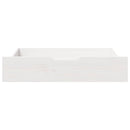 sengeskuffer 2 stk. 80x55x17 cm massivt fyrretræ hvid