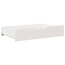 sengeskuffer 2 stk. 80x55x17 cm massivt fyrretræ hvid