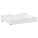 sengeskuffer 2 stk. 80x55x17 cm massivt fyrretræ hvid