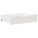 sengeskuffer 2 stk. 75x55x17 cm massivt fyrretræ hvid
