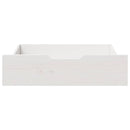 sengeskuffer 2 stk. 65x55x17 cm massivt fyrretræ hvid
