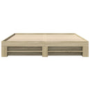 sengeramme uden madras 200x200 cm konstrueret træ sonoma-eg