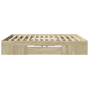 sengeramme uden madras 200x200 cm konstrueret træ sonoma-eg