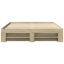 sengeramme 150x200 cm uden madras konstrueret træ sonoma-eg