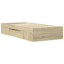 sengeramme 90x190 cm uden madras konstrueret træ sonoma-eg
