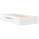 sengeramme 75x190 cm konstrueret træ hvid