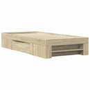 sengeramme 75x190 cm uden madras konstrueret træ sonoma-eg