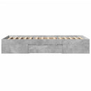 sengeramme 75x190 cm konstrueret træ betongrå