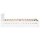 Sengeramme med hovedgærde uden madras Hvid 100x200 cm