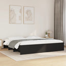 sengestel uden madras 180x200 cm konstrueret træ sort