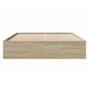 sengeramme 160x200 cm uden madras konstrueret træ sonoma-eg