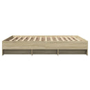sengeramme 160x200 cm uden madras konstrueret træ sonoma-eg