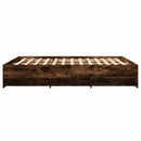 sengeramme uden madras 160x200 cm konstrueret træ røget eg