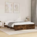 sengeramme uden madras 160x200 cm konstrueret træ røget eg
