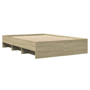 sengeramme 140x200 cm uden madras konstrueret træ sonoma-eg
