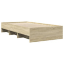 sengeramme 100x200 cm uden madras konstrueret træ sonoma-eg