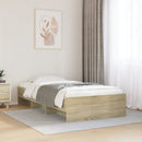 sengeramme 100x200 cm uden madras konstrueret træ sonoma-eg