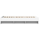 sengeramme 90x200 cm konstrueret træ hvid