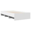 sengeramme 90x200 cm konstrueret træ hvid