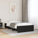 sengeramme 90x200 cm konstrueret træ sort