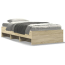 sengeramme 90x200 cm uden madras konstrueret træ sonoma-eg
