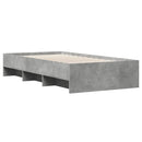 sengeramme 90x200 cm konstrueret træ betongrå