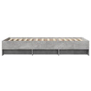 sengeramme 90x200 cm konstrueret træ betongrå