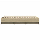 sengeramme 90x190 cm uden madras konstrueret træ sonoma-eg