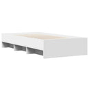 sengeramme 75x190 cm konstrueret træ hvid