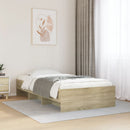 sengeramme 75x190 cm uden madras konstrueret træ sonoma-eg
