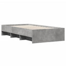 sengeramme 75x190 cm konstrueret træ betongrå