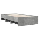 sengeramme 75x190 cm konstrueret træ betongrå