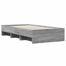 sengeramme 75x190 cm konstrueret træ grå sonoma-eg