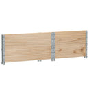 pallerammer 2 stk. 80x60 cm massivt fyrretræ