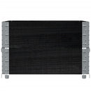 pallerammer 2 stk. 80x60 cm massivt fyrretræ sort