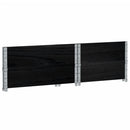 pallerammer 2 stk. 80x60 cm massivt fyrretræ sort