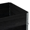 pallerammer 2 stk. 80x60 cm massivt fyrretræ sort