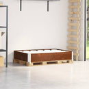 palleramme 120x80 cm massivt fyrretræ brun