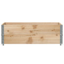 pallerammer 2 stk. 120x80 cm massivt fyrretræ